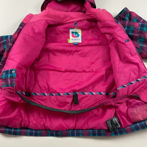 Burton Twist Bomber Jacket Girls XL US 18 Ski Snowboard Plaids - Picture 6 of 12